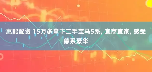 惠配配资 15万多拿下二手宝马5系, 宜商宜家, 感受德系豪华